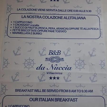 Bed & Breakfast Da Nuccia Villasimius